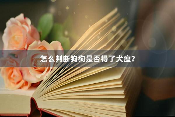 怎么判断狗狗是否得了犬瘟？